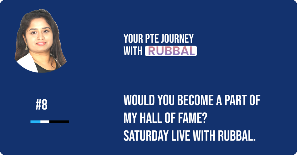 Would you become a part of my Hall Of Fame? Saturday live with Rubbal.